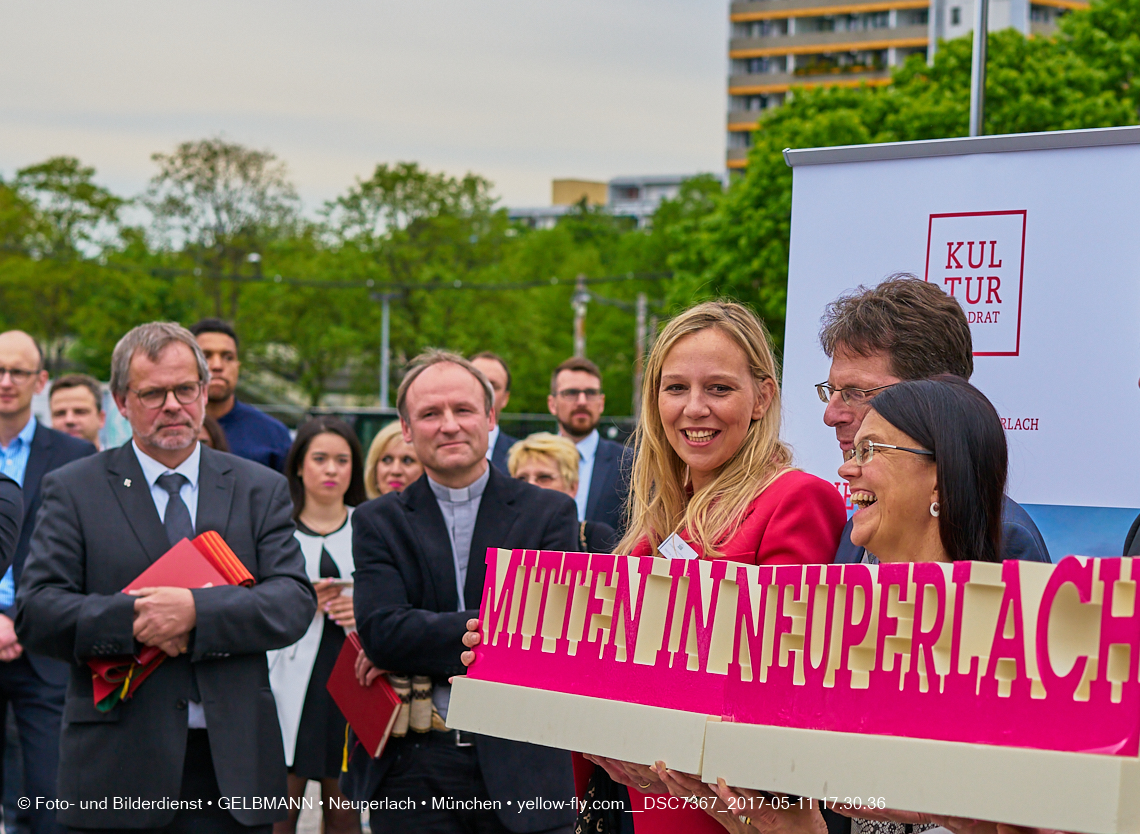 11. Mai 2017 - Grundsteinlegung für die LOGE und dem Kulturquadrat in Neuperlach